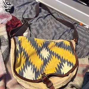 Lucky brand canvas messenger bag. Almost new.